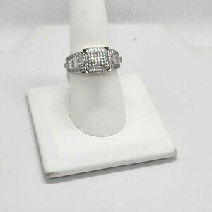 BRAND NEW  Sterling Silver 925 Square Shape Design Ring